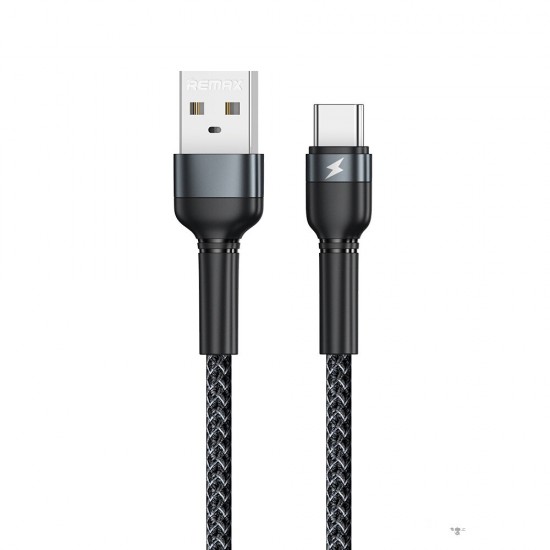 RC-124m Braided USB Type-C Micro 2.4A Fast Charging Data Cable for Samsung Galaxy Note S20 ultra Huawei Mate40 OnePlus 8 Pro