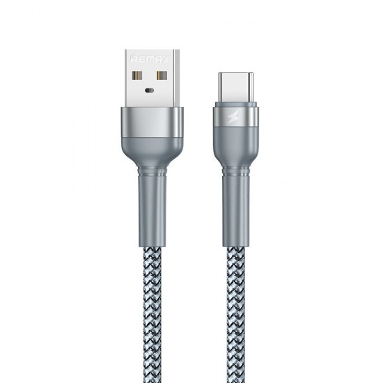 RC-124m Braided USB Type-C Micro 2.4A Fast Charging Data Cable for Samsung Galaxy Note S20 ultra Huawei Mate40 OnePlus 8 Pro