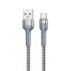 RC-124m Braided USB Type-C Micro 2.4A Fast Charging Data Cable for Samsung Galaxy Note S20 ultra Huawei Mate40 OnePlus 8 Pro