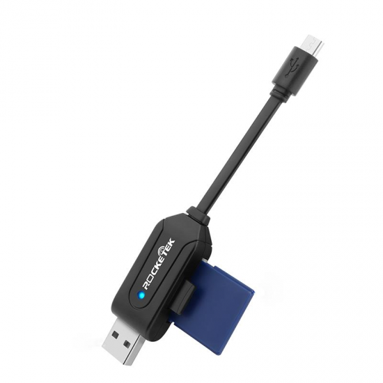 OTG03 USB 2.0 Micro USB to SD TF OTG Card Reader Charge Cable for Android Phone