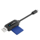 OTG03 USB 2.0 Micro USB to SD TF OTG Card Reader Charge Cable for Android Phone