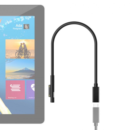 USB Type C PD 15V Power Charger Adapter Converter Charging Tablet Cable for Microsoft Surface Pro 7/6/5/4/3/GO/BOOK Laptop 1/2 USB Type C PD 15V Power Charger Adapter Converter Charging Tablet Cable for Microsoft Surface Pro 7/6/5/4/3/GO/BOOK Laptop 1/2