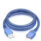 USB 2.0 Extension Cable USB Male to Female Data Cable Transparent Blue High Speed USB Extension Cord BL-903 USB 2.0 Extension Cable USB Male to Female Data Cable Transparent Blue High Speed USB Extension Cord BL-903