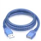 USB 2.0 Extension Cable USB Male to Female Data Cable Transparent Blue High Speed USB Extension Cord BL-903