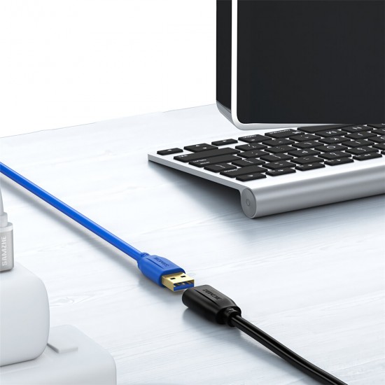 USB 3.0 Extension Cable Round-head USB Male to Female Cable Data Charging Cable Universal for Computer PC Laptop TV PS4 Extender UK-615 USB 3.0 Extension Cable Round-head USB Male to Female Cable Data Charging Cable Universal for Computer PC Laptop TV PS4 Extender UK-615