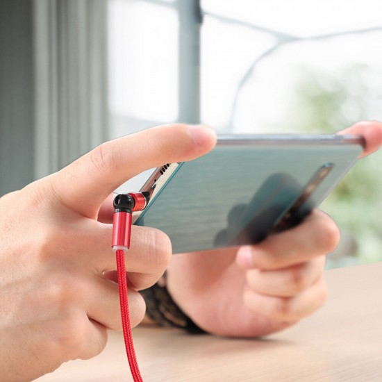 AM68 3 in 1 Data Cable Elbow LED Indicator Fast Charging USB Magnetic Rotation Line For iPhone XS 11Pro MI10 Note 9S AM68 3 in 1 Data Cable Elbow LED Indicator Fast Charging USB Magnetic Rotation Line For iPhone XS 11Pro MI10 Note 9S
