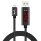 2.4A QC3.0 Voltage Current Display Micro USB Fast Charging Data Cable 1M For Phone Tablet