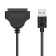 USB 3.0 to SATA Hard Drive Converter Cable Male to Male Adapter SSD HDD Conversion Adapter for 2.5'' Hard Drive USB 3.0 to SATA Hard Drive Converter Cable Male to Male Adapter SSD HDD Conversion Adapter for 2.5'' Hard Drive