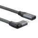 Type C Adapter Data Cable Connector USB3.1 Gen2 Male to Female Elbow Extension Cable 100W Type C Adapter Data Cable Connector USB3.1 Gen2 Male to Female Elbow Extension Cable 100W