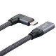 Type C Adapter Data Cable Connector USB3.1 Gen2 Male to Female Elbow Extension Cable 100W Type C Adapter Data Cable Connector USB3.1 Gen2 Male to Female Elbow Extension Cable 100W