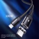 100W 5A Magnetic USB-C to USB-C PD Cable Quick Charge Type-C Charging Data Cable Sync Cord For Smart Phones Tablets Laptops For Samsung Galaxy S20 For iPad Pro 2020 MacBook Pro 2020 For Nintendo Switch Huawei