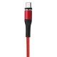 US-SJ335 U29 Micro USB LED Magnetic Braided Fast Charging Cable 1M For Tablet Smartphone