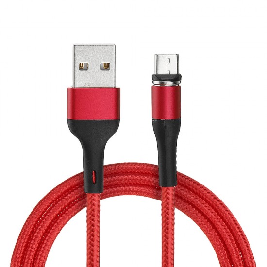 US-SJ335 U29 Micro USB LED Magnetic Braided Fast Charging Cable 1M For Tablet Smartphone US-SJ335 U29 Micro USB LED Magnetic Braided Fast Charging Cable 1M For Tablet Smartphone