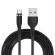US-SJ338 U29 Micro USB LED Magnetic Braided Fast Charging Cable 2M For Tablet Smartphone US-SJ338 U29 Micro USB LED Magnetic Braided Fast Charging Cable 2M For Tablet Smartphone