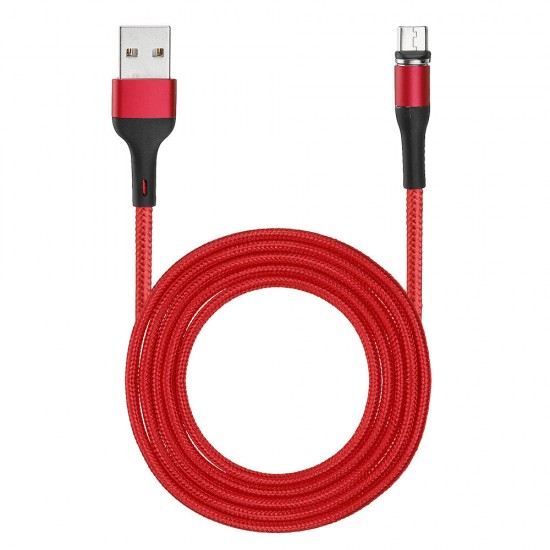 US-SJ338 U29 Micro USB LED Magnetic Braided Fast Charging Cable 2M For Tablet Smartphone US-SJ338 U29 Micro USB LED Magnetic Braided Fast Charging Cable 2M For Tablet Smartphone