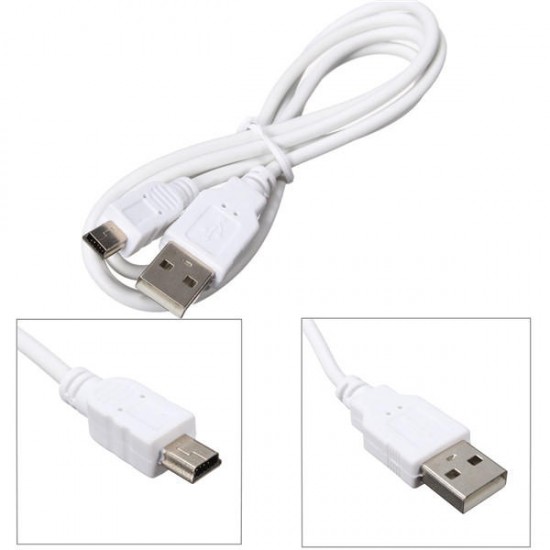 USB 2.0 A Male to Mini 5 Pin B Data Charging Power Cord Adapter Camera Cable USB 2.0 A Male to Mini 5 Pin B Data Charging Power Cord Adapter Camera Cable