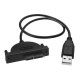 USB 2.0 To SATA 7+6 13Pin Laptop CD/DVD Rom Optical Drive Adapter Cable