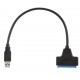 USB 3.0 to SATA III HDD SSD 2.5 inches Hard Drive Adapter Cable 22-Pin Data Power UASP