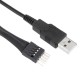 USB Male to Motherboard 9-pin Data Cable Switch Out Motherboard USB 9 Pin