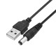 USB Port to 5.5mm / 2.1mm 5V DC Barrel Jack Power Cable Connector USB Port to 5.5mm / 2.1mm 5V DC Barrel Jack Power Cable Connector