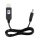 USB Power Boost Line DC 5V to DC 5V / 9V / 12V Step UP Module USB Converter Adapter Cable 2.1x5.5mm Plug