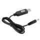 USB Power Boost Line DC 5V to DC 5V / 9V / 12V Step UP Module USB Converter Adapter Cable 2.1x5.5mm Plug