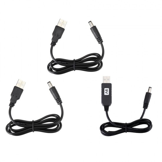 USB Power Boost Line DC 5V to DC 5V / 9V / 12V Step UP Module USB Converter Adapter Cable 2.1x5.5mm Plug