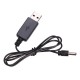 USB To DC 2.0 Cable 2.0*0.5mm Charging Cable USB Charger Spare Parts