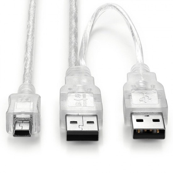 USB2.0 Mobile Hard Disk Data Cable 2USB A Male to Mini5P 0.8m Connector USB Dual Head Connecting Line UHC-2018 USB2.0 Mobile Hard Disk Data Cable 2USB A Male to Mini5P 0.8m Connector USB Dual Head Connecting Line UHC-2018