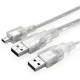 USB2.0 Mobile Hard Disk Data Cable 2USB A Male to Mini5P 0.8m Connector USB Dual Head Connecting Line UHC-2018 USB2.0 Mobile Hard Disk Data Cable 2USB A Male to Mini5P 0.8m Connector USB Dual Head Connecting Line UHC-2018