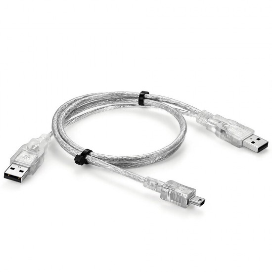 USB2.0 Mobile Hard Disk Data Cable 2USB A Male to Mini5P 0.8m Connector USB Dual Head Connecting Line UHC-2018 USB2.0 Mobile Hard Disk Data Cable 2USB A Male to Mini5P 0.8m Connector USB Dual Head Connecting Line UHC-2018