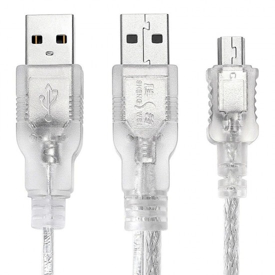 USB2.0 Mobile Hard Disk Data Cable 2USB A Male to Mini5P 0.8m Connector USB Dual Head Connecting Line UHC-2018 USB2.0 Mobile Hard Disk Data Cable 2USB A Male to Mini5P 0.8m Connector USB Dual Head Connecting Line UHC-2018