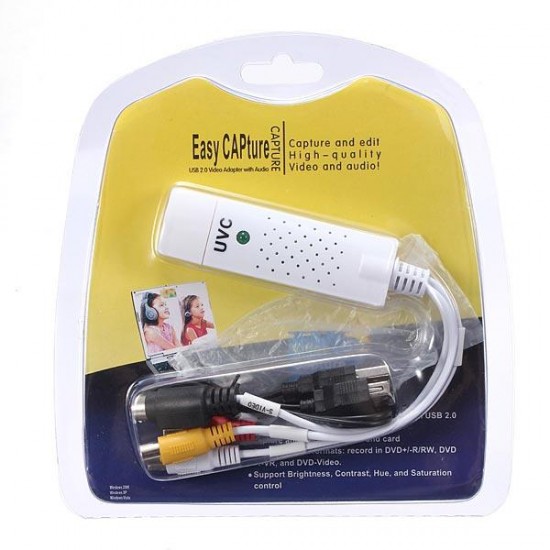 USB2.0 Video Cable TV Tuner DVD Audio Capture Card Converter Record Receiver USB2.0 Video Cable TV Tuner DVD Audio Capture Card Converter Record Receiver