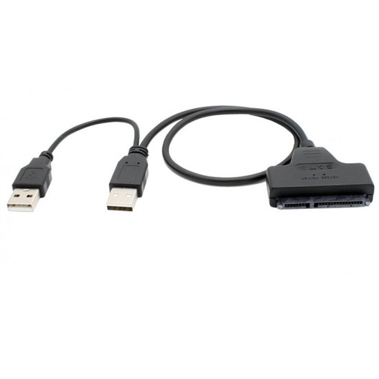 USB2.0 to SATA 2.5 Inch Hard Drive Cable Data Cable 22 Pin ABS for 2.5'' Hard Disk SSD