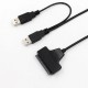 USB2.0 to SATA Cable SATA 7+15 Pin Hard drive Cable Connector Data Cable for 2.5'' SATA I II HDD SSD USB2.0 to SATA Cable SATA 7+15 Pin Hard drive Cable Connector Data Cable for 2.5'' SATA I II HDD SSD