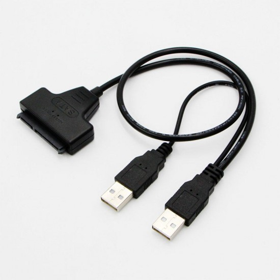 USB2.0 to SATA Cable SATA 7+15 Pin Hard drive Cable Connector Data Cable for 2.5'' SATA I II HDD SSD