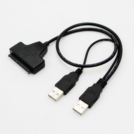 USB2.0 to SATA Cable SATA 7+15 Pin Hard drive Cable Connector Data Cable for 2.5'' SATA I II HDD SSD USB2.0 to SATA Cable SATA 7+15 Pin Hard drive Cable Connector Data Cable for 2.5'' SATA I II HDD SSD