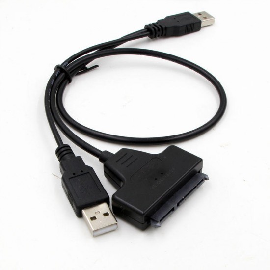 USB2.0 to SATA Cable SATA 7+15 Pin Hard drive Cable Connector Data Cable for 2.5'' SATA I II HDD SSD USB2.0 to SATA Cable SATA 7+15 Pin Hard drive Cable Connector Data Cable for 2.5'' SATA I II HDD SSD