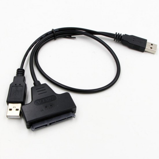 USB2.0 to SATA Cable SATA 7+15 Pin Hard drive Cable Connector Data Cable for 2.5'' SATA I II HDD SSD USB2.0 to SATA Cable SATA 7+15 Pin Hard drive Cable Connector Data Cable for 2.5'' SATA I II HDD SSD