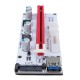 008S USB3.0 PCI-E Express 1x to 16x Extension Cable Extender Riser Card For 8 GPU Graphics Cards