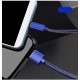 2.1A 1m Quick Charge Type-C USB Cable USB-C Fast Charging Durable Weave Universal Cable For Flashlights Mobile Phone Home Tools