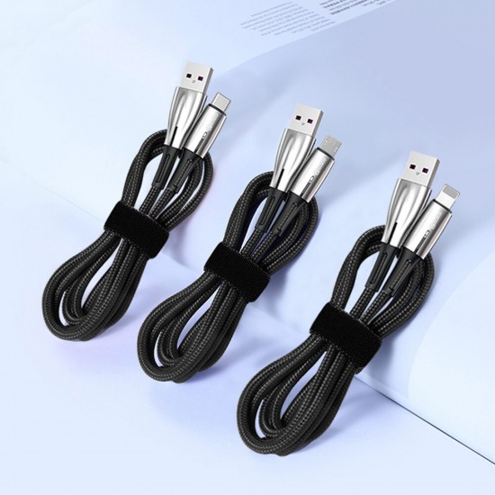 5A Type C Micro USB Fast Charging Data Cable For Huawei P30 Pro Mate 30 Mi10 K30 Oneplus 6Pro