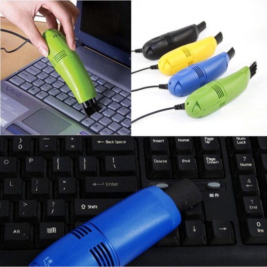 Mini Computer USB Vacuum Keyboard Cleaner PC Laptop Printer Brush Dust Cleaning Kit