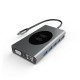 13-in-1 USB-C Hub Wireless Charging Adapter Multi USB Type-C to USB3.0 VGA RJ45 HD 4K PD Audio 3.5mm TF SD Docking Station Memory Card Reader 13-in-1 USB-C Hub Wireless Charging Adapter Multi USB Type-C to USB3.0 VGA RJ45 HD 4K PD Audio 3.5mm TF SD Docking Station Memory Card Reader