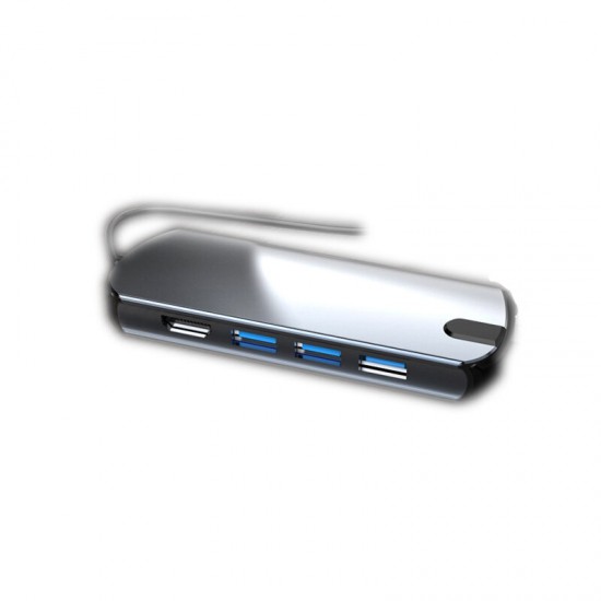 1905 5-in-1 USB-C Data USB Hub with 5-Port USB 3.0 HDMI Reader USB-C PD Charging 4K Display for MacBooks Notebooks Phone 1905 5-in-1 USB-C Data USB Hub with 5-Port USB 3.0 HDMI Reader USB-C PD Charging 4K Display for MacBooks Notebooks Phone