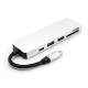 5-in-1 Type-C to 2-Port USB 3.0 Type-C PD Charge Hub SD TF Card Reader Support OTG Function 5-in-1 Type-C to 2-Port USB 3.0 Type-C PD Charge Hub SD TF Card Reader Support OTG Function