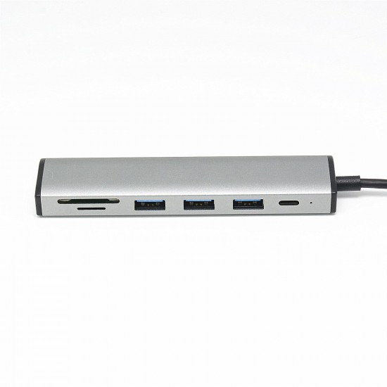 6 in 1 USB Hub Type-C to USB 3.0/SD(HC)/SD XC/MMC/MicroSDAdapter Converter HUB For Laptop Macbook Computer 6 in 1 USB Hub Type-C to USB 3.0/SD(HC)/SD XC/MMC/MicroSDAdapter Converter HUB For Laptop Macbook Computer