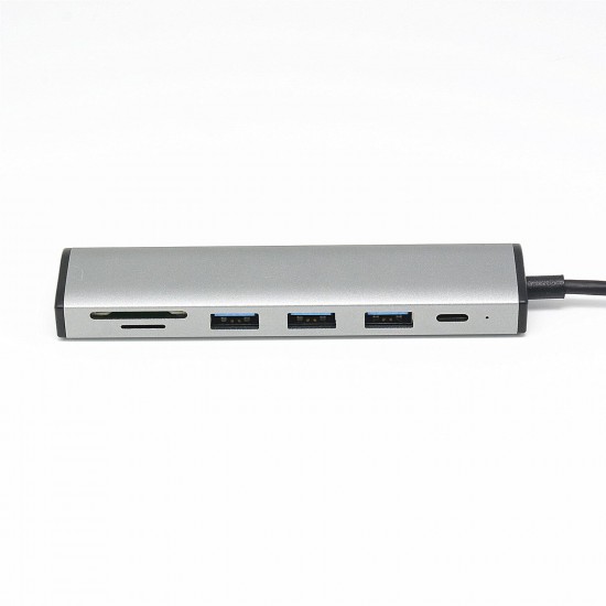 6 in 1 USB Hub Type-C to USB 3.0/SD(HC)/SD XC/MMC/MicroSDAdapter Converter HUB For Laptop Macbook Computer