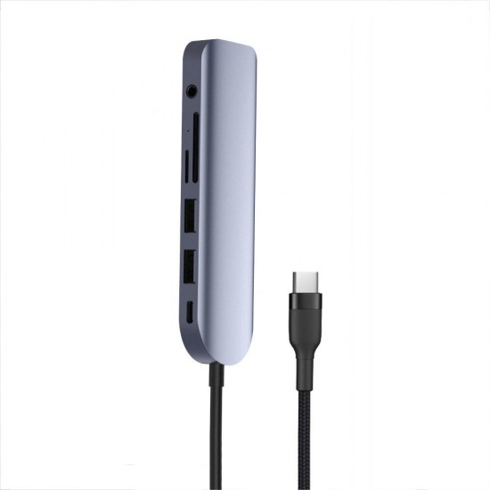 7 in 1 Type C Hub Splitter HD Extender USB3.0 SD TF Adapter Audio Expansion Dock 7 in 1 Type C Hub Splitter HD Extender USB3.0 SD TF Adapter Audio Expansion Dock