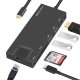7-in-1 USB-C Hub Type-C to USB3.0 Adapter 4K HD VGA Gigabit Ethernet Converter PD Fast Charging SD/TF Card Reader Multi-functional Docking Station 7-in-1 USB-C Hub Type-C to USB3.0 Adapter 4K HD VGA Gigabit Ethernet Converter PD Fast Charging SD/TF Card Reader Multi-functional Docking Station